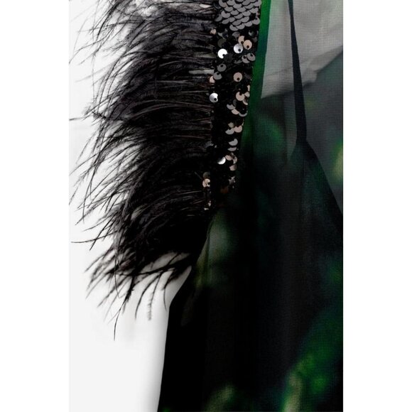 ZARA LIMITED EDITION COMBINATION PRINTED DRESS - Picture 8 of 9